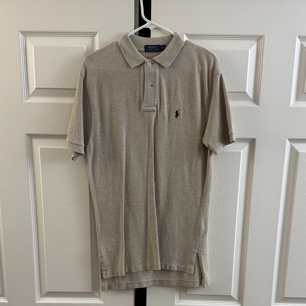 Polo by Ralph Lauren Men's Beige Polo Shirt
